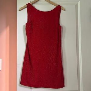 Free People Red Beaded Dress
